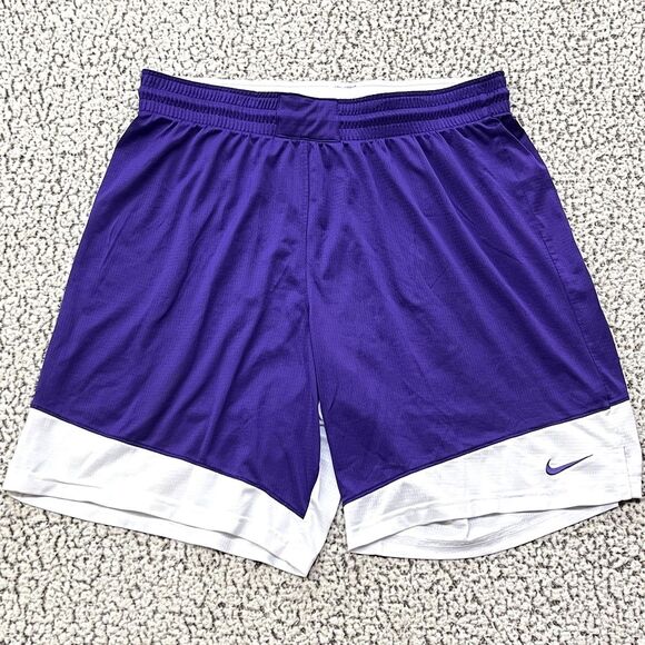 Nike DRI-FIT Mens XL Purple Basketball Shorts Team Practice Warm Up Drawstring - Picture 1 of 9